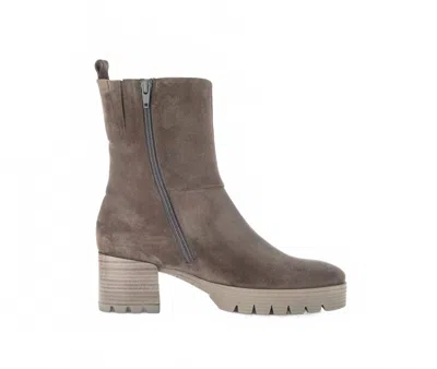 Gabor Women's Zip Black Heel Boots In Brown In Multi