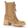 Gabor Women's Zip Closure Boots In Lion (caramel) Suede In Brown