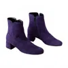 Gabor Women;s Ankle Boots In Purple Suede In Purple