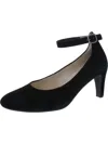 GABOR WOMENS SUEDE ANKLE STRAP PUMPS