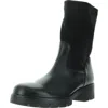 Gabor Womens Zipper Leather Mid-calf Boots In Black