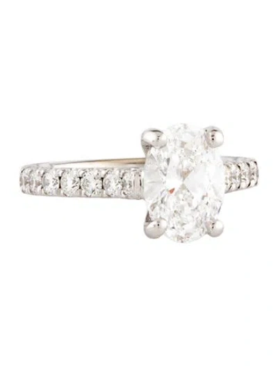 Pre-owned Gabriel & Co. 1.46ctw Lab-grown Diamond Engagement Ring In Multicolor