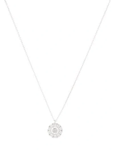 Pre-owned Gabriel & Co. 14k 1.07ctw Diamond Pendant Necklace, 17.25" In Multicolor