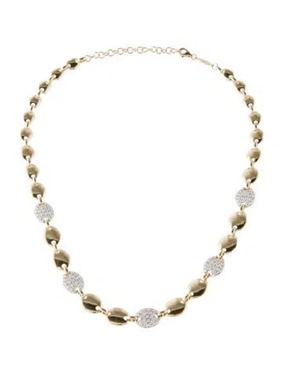 Pre-owned Gabriel & Co. 14k 2.20ctw Diamond Link Necklace, 16" In Multicolor