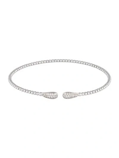 Pre-owned Gabriel & Co. 14k Bujukan Teardrops Bangle, 7" In Multicolor