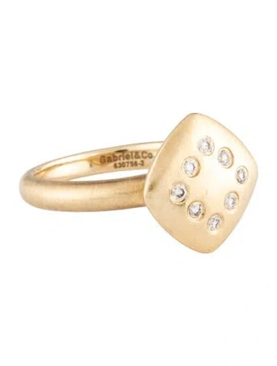 Pre-owned Gabriel & Co. 14k Diamond Cocktail Ring In Multicolor