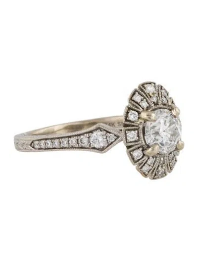 Pre-owned Gabriel & Co. 14k Diamond Engagement Ring In Multi