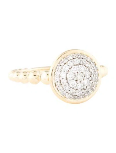 Pre-owned Gabriel & Co. 14k Diamond Pave Bujukan Cocktail Ring In Multicolor