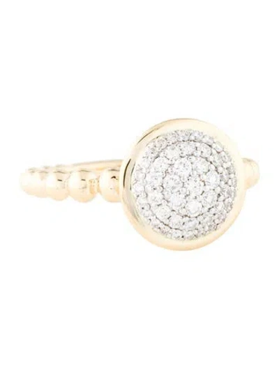Pre-owned Gabriel & Co. 14k Diamond Pave Bujukan Cocktail Ring In Multicolor