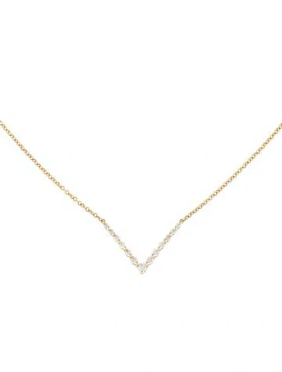 Pre-owned Gabriel & Co. 14k Diamond Pendant Necklace, 17" In Multi
