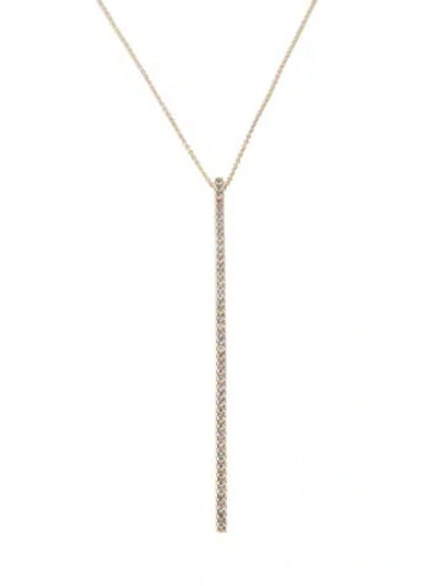 Pre-owned Gabriel & Co. 14k Diamond Pendant Necklace, 17.5" In Multicolor