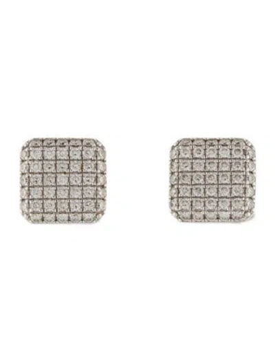 Pre-owned Gabriel & Co. 14k Diamond Stud Earrings In Multi