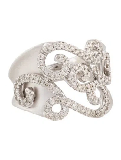 Pre-owned Gabriel & Co. 14k Diamond Swirl Ring In Multicolor