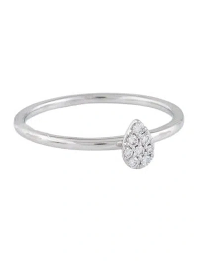 Pre-owned Gabriel & Co. 14k Diamond Teardrop Ring In Multi