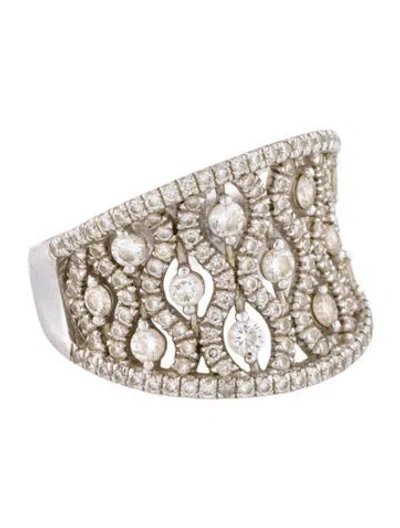 Pre-owned Gabriel & Co. 14k Diamond Wide Ring In Multi