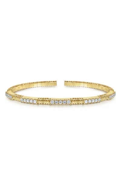 Gabriel & Co. 14k Gold Diamond Bangle