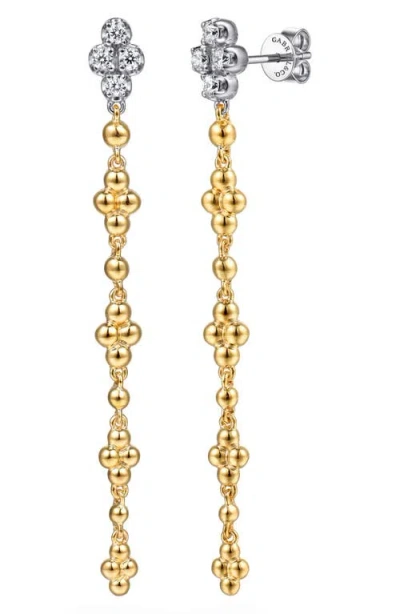 Gabriel & Co. 14k Gold Diamond Drop Earrings In Multi