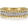 Gabriel & Co. 14k Gold Diamond Stack Ring In Gold