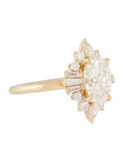 Pre-owned Gabriel & Co. 14k Lab Grown Diamond Engagement Ring In Multi