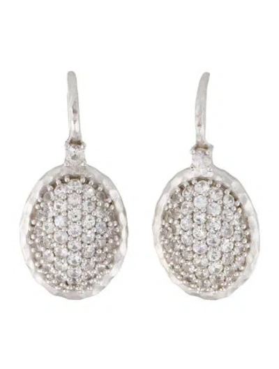 Pre-owned Gabriel & Co. 1.90ctw Sapphire Drop Earrings In Multicolor