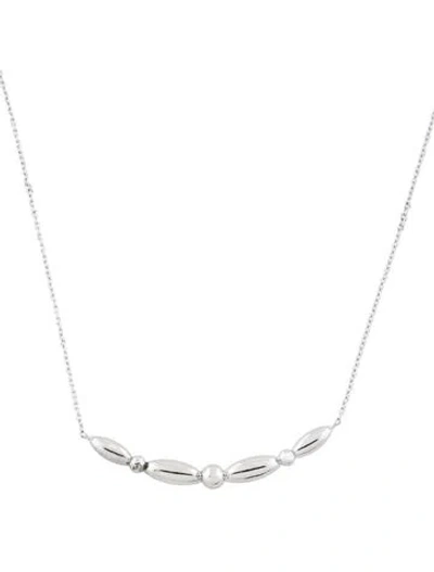 Pre-owned Gabriel & Co. Bar Pendant Necklace, 17.5" In Multi