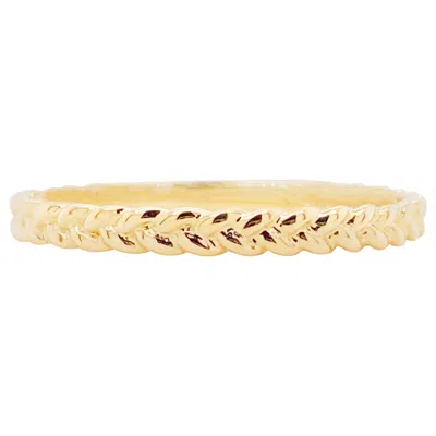 Pre-owned Gabriel & Co. Braid Rope Stack Ring, 14k Gold Braided Stackable Band, Lr4910 In Multi