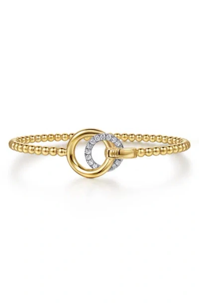 Gabriel & Co. Bujukan Diamond Double Circle Bracelet In Gold