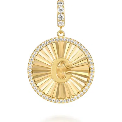 Gabriel & Co. Bujukan Diamond Initial Charm In Gold