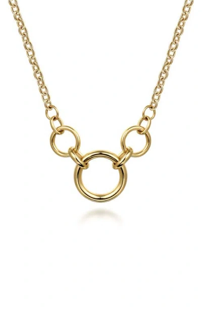 Gabriel & Co. Bujukan Hollow Tube Link Necklace In Gold
