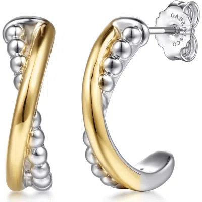 Gabriel & Co. Bujukan J Hoop Earrings In Multi