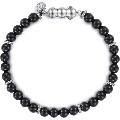 Gabriel & Co. Bujukan Lapis Lazuli Bead Bracelet In Black