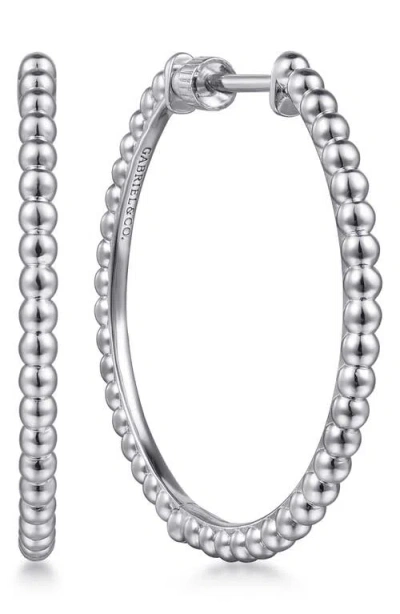 Gabriel & Co. Bujukan Sterling Silver Hoop Earrings, 30mm