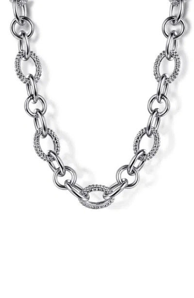 Gabriel & Co. Bujukan Sterling Silver Link Necklace