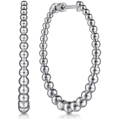 Gabriel & Co. Classic Hoop Earrings In Silver
