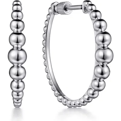 Gabriel & Co. Classic Hoop Earrings In Sterling Silver