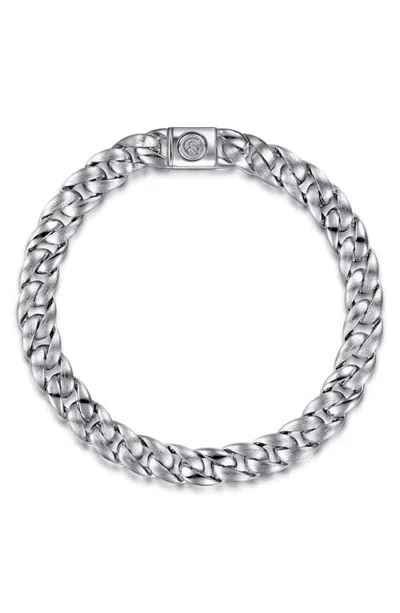 Gabriel & Co. Contemporary Sterling Silver Chain Bracelet In Metallic
