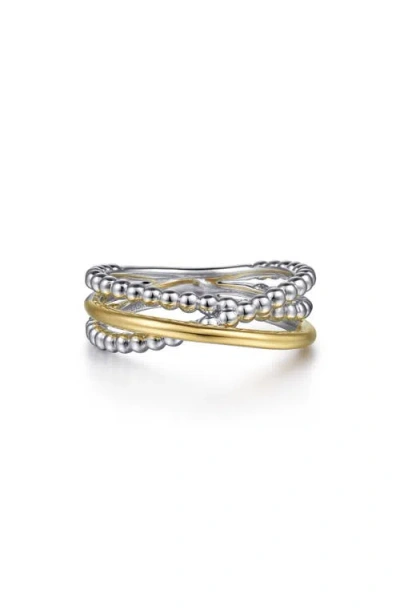 Gabriel & Co. Crisscross Ring In Multi