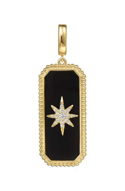Gabriel & Co. Diamond & Onyx Bujukan Medallion Pendant In Gold