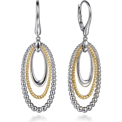 GABRIEL & CO. GABRIEL & CO. LAYERED LINK DROP EARRINGS