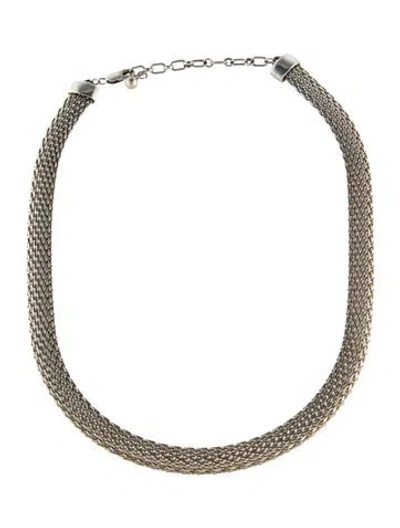 Pre-owned Gabriel & Co. Mesh Link Necklace, 18.5" In Multi