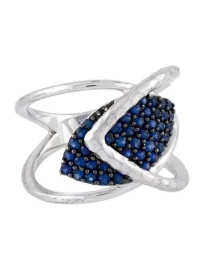 Pre-owned Gabriel & Co. Sapphire Band Ring In Multi