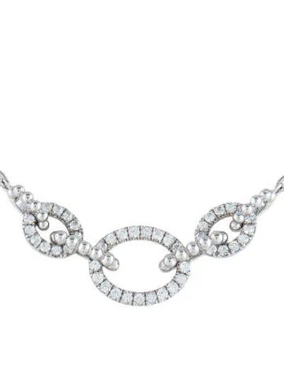 Pre-owned Gabriel & Co. Sapphire Bujukan Link Chain Collar Necklace, 17" In Multi