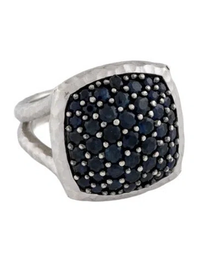 Pre-owned Gabriel & Co. Sapphire Byblos Cocktail Ring In Multicolor