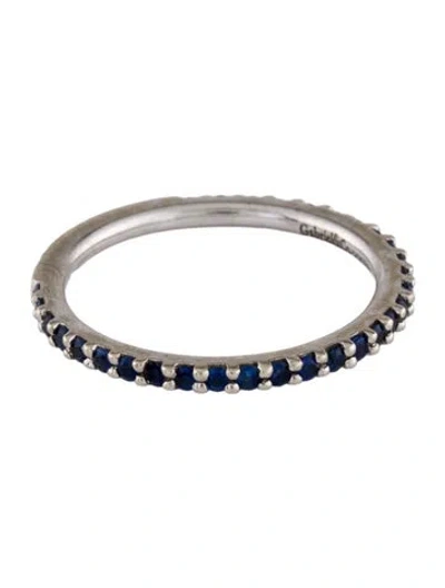 Pre-owned Gabriel & Co. Sapphire Stackable Ring In Multicolor