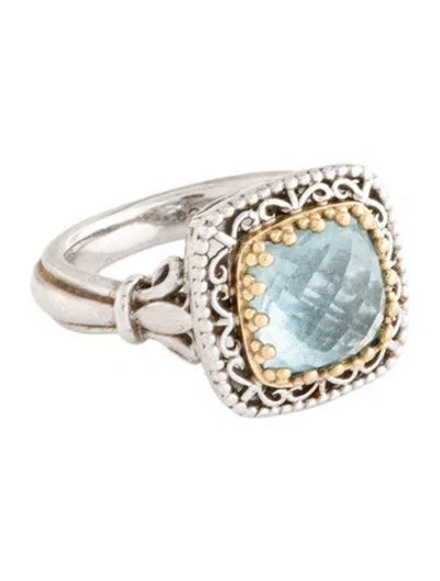 Pre-owned Gabriel & Co. Topaz Cocktail Ring In Multi