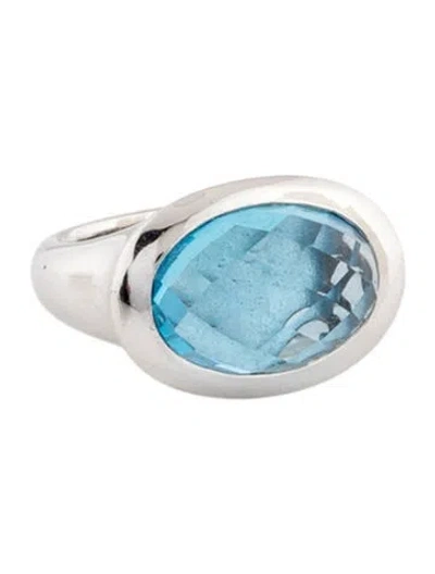 Pre-owned Gabriel & Co. Topaz Cocktail Ring In Multicolor