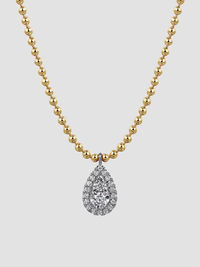 Gabriel & Co. Women's Bujukan 14k Gold & 0.25 Tcw Diamond Teardrop Pendant Necklace In Yellow Gold