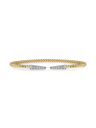 Gabriel & Co. Women's Bujukan 14k Gold & 0.26 Tcw Diamond Spike Cuff Bracelet