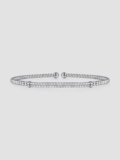 Gabriel & Co. Women's Bujukan 14k White Gold & 0.30 Tcw Diamond Beaded Cuff