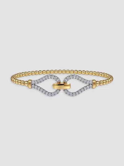Gabriel & Co. Women's Bujukan 14k Yellow & 0.75 Tcw Diamond Bangle Bracelet In Yellow Gold